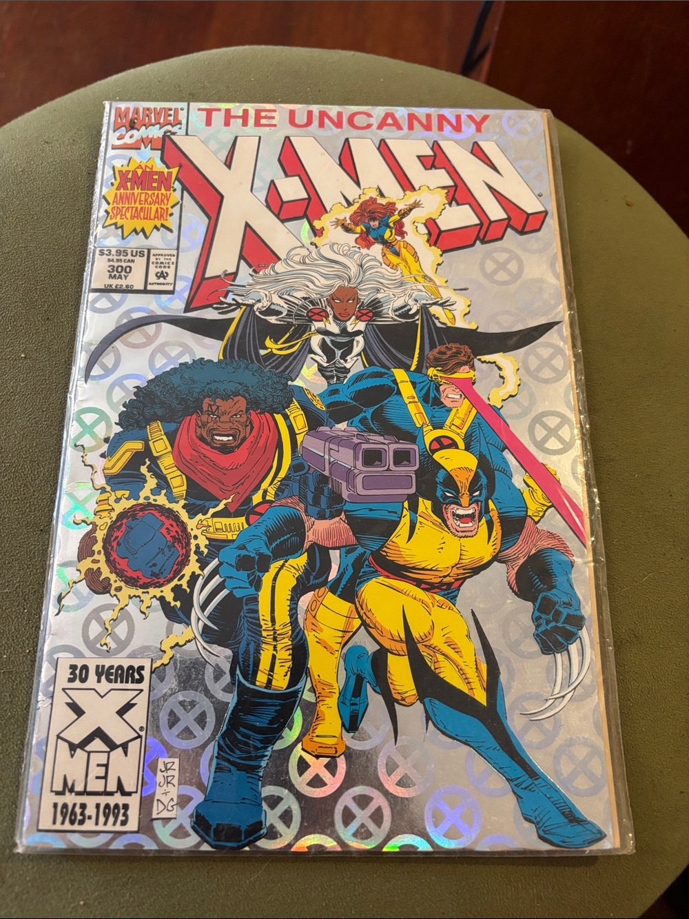 Marvel The Uncanny X-Men Anniversary Holographic Comic Cover — Silver